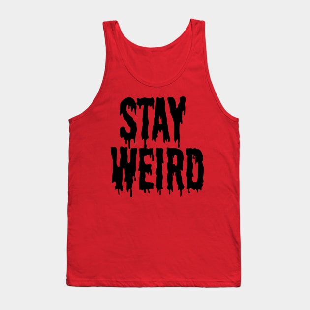 Stay Weird Pink Pastel Goth Grunge Punk Emo Post Apocalyptic Tank Top by Prolifictees